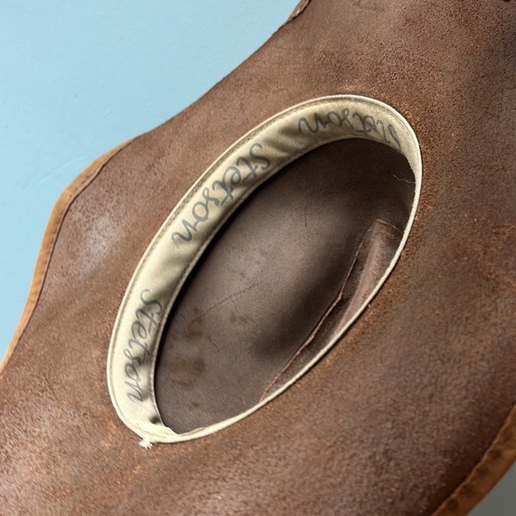 STETSON RODEO DR Roxbury Shapable Distressed Leather Hat-Unisex - Picture 3 of 17